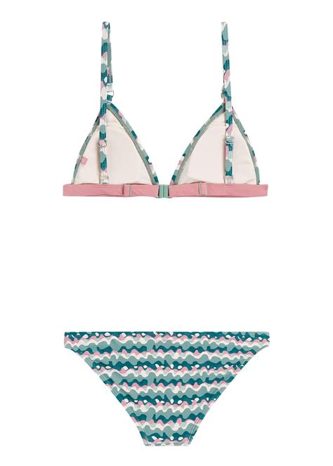 Protest Girls Linsey Triangle Bikini Green